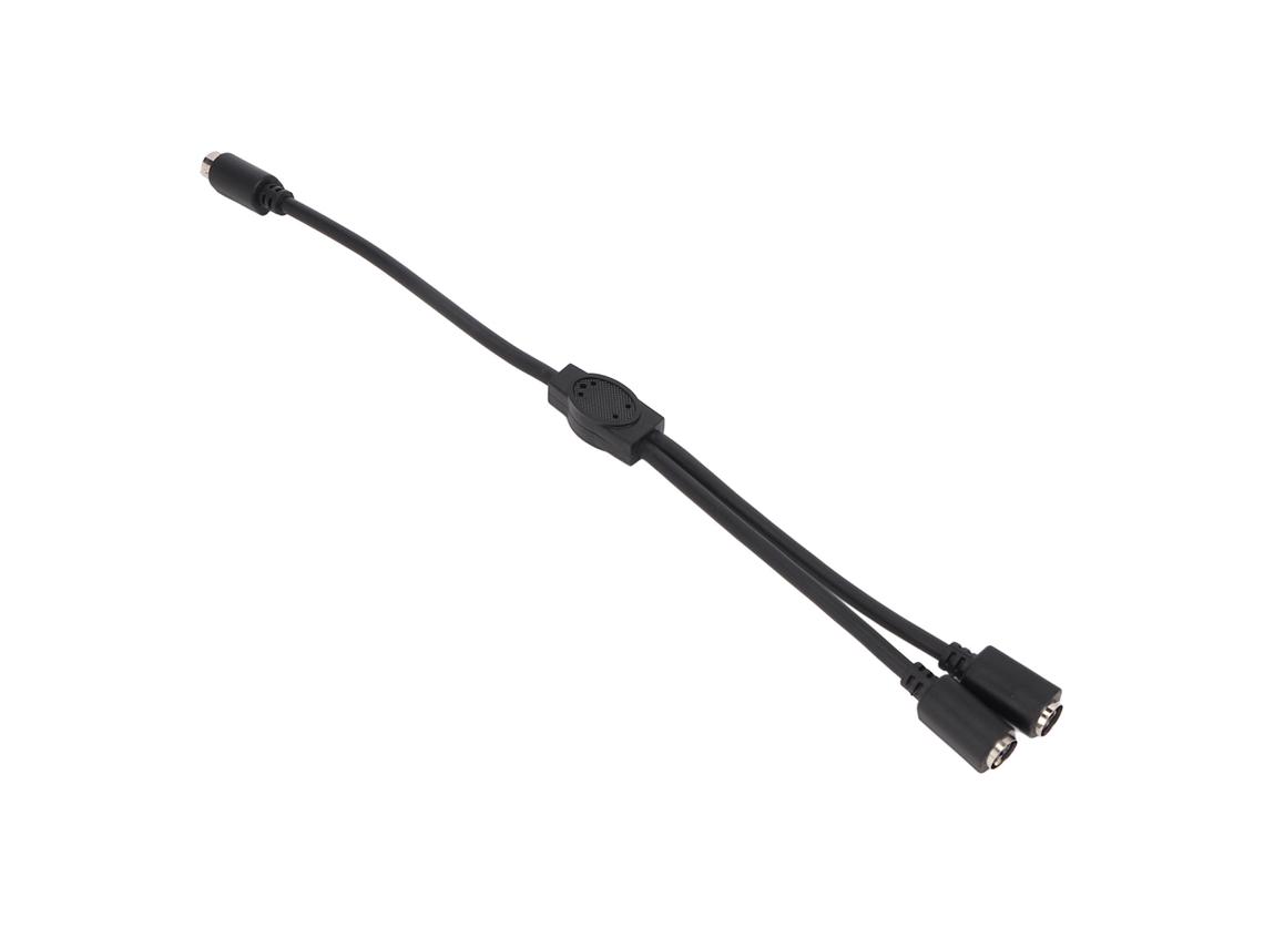 Cabo Splitter Mini Din 6 Pin Macho Para 2 Fêmeas Com Dupla Blindagem 0.3m/1.0ft