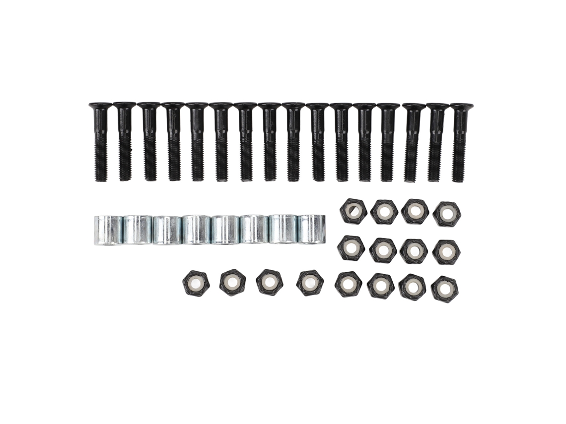 Kit De Tornillería Para Monopatines Y Longboards Con 16 Tornillos, 16 Tuercas Y 8 Arandelas (25 Mm)