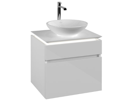 Módulo de lavabo Villeroy &amp Boch Legato B568 600x550x500mm lavabo central iluminación LED