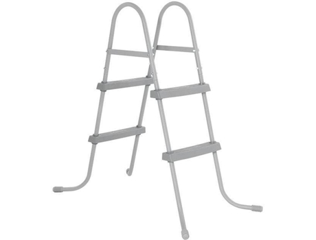 Escalera 2 Escalones Para Piscinas BESTWAY Banzai (Gris - Plástico y Vinilo - 84 cm)