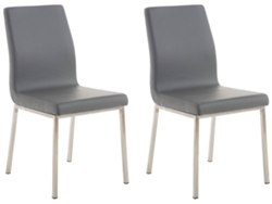 Juego de 2 sillas de comedor CLP gris Colmar