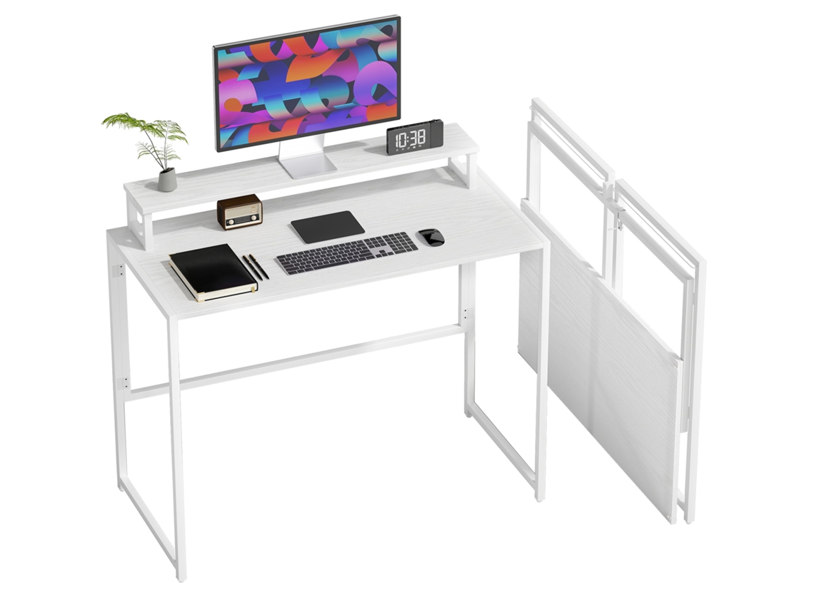 Escritorio Plegable Soporte Monitor Oficina 100x48x87,5