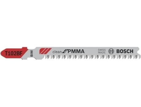 Hoja de Sierra de Calar BOSCH T 102 Bf Clean para Pmma