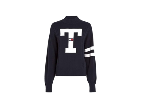 Camiseta de Hombre TOMMY JEANS Letterman Flag Algodón Azul (XS)