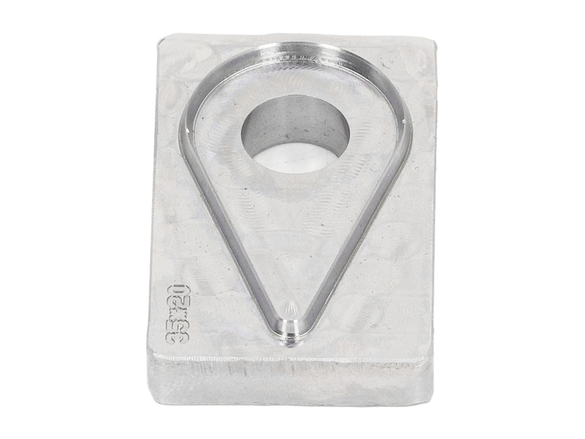 Molde de corte de gota de agua de acero de aleación para cuero, tachuelas de cuero, moldes de perforación, manualidades de bricolaje, joyería