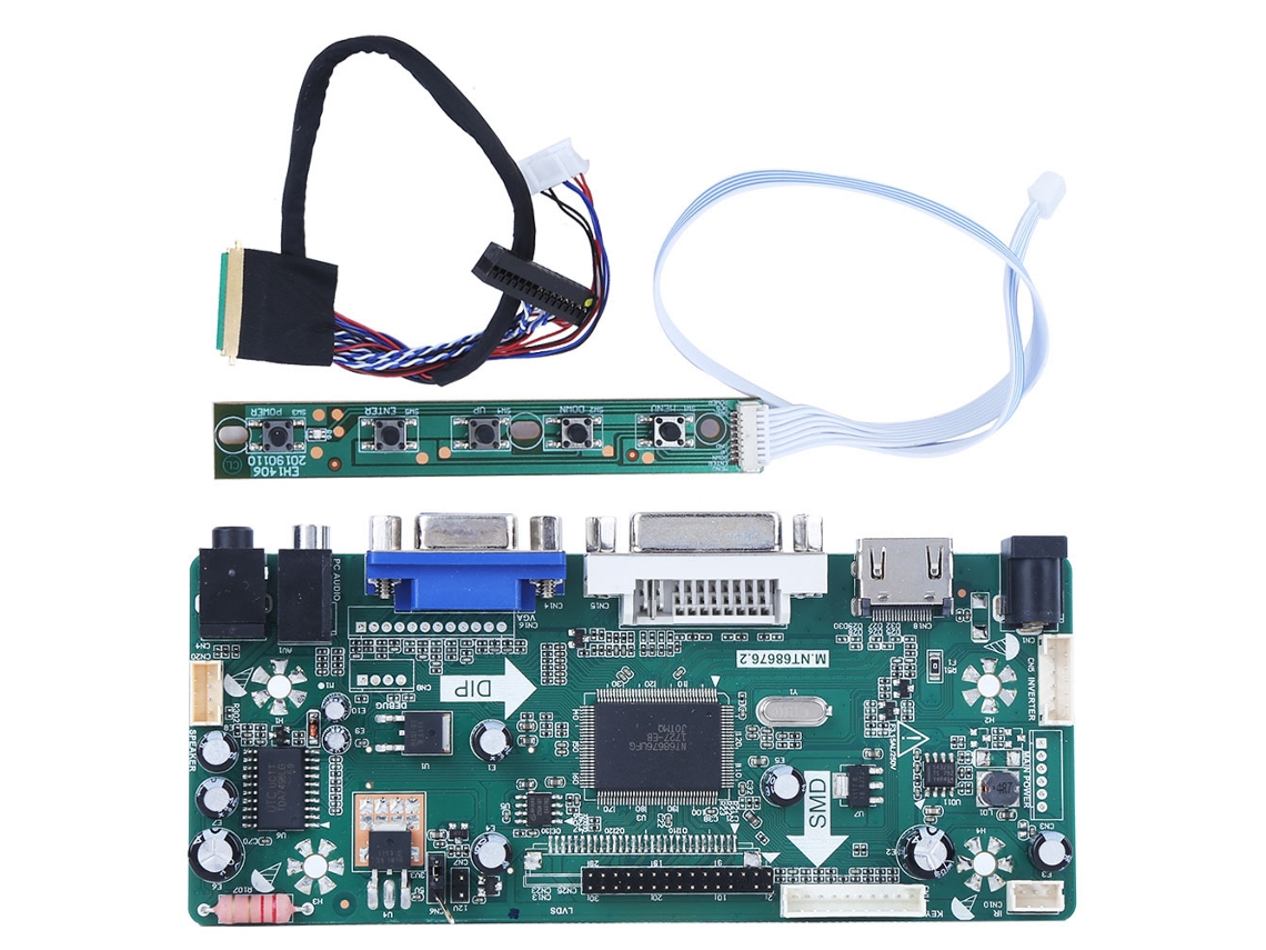 Placa Controladora Lcd Para Panel De 15,6" Lp156wh2 Tl B156xw02 Hdmi Vga Dvi