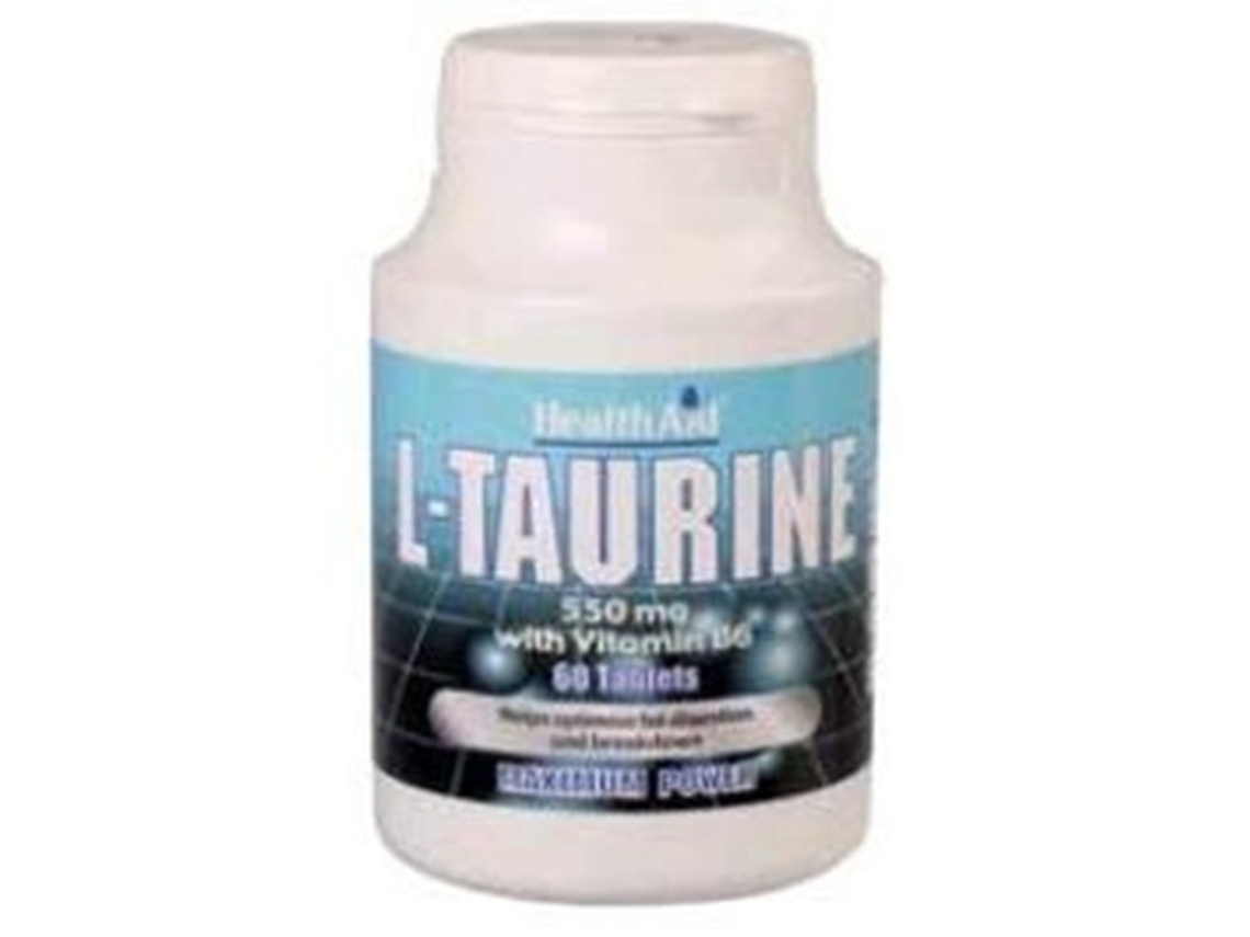 Complemento Alimentar HEALTH AID L-Taurina (60 comprimidos)
