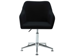 Maison Exclusive - Silla De Comedor Giratoria Tela Negra