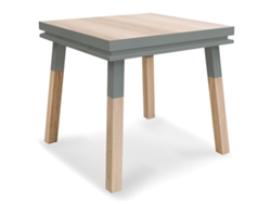 Escritorio Cadruado de Madera Maciza Con 1 Cajón 80 cm