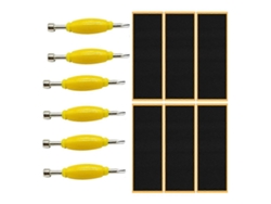 Kit con 12 pegatinas de espuma para diapasón y destornillador Rosewell