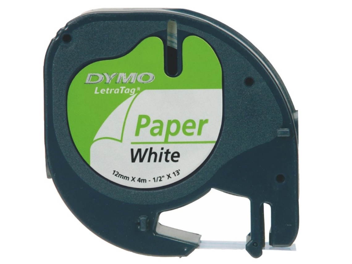 Cinta Laminada DYMO 12mm LetraTAG Paper tape