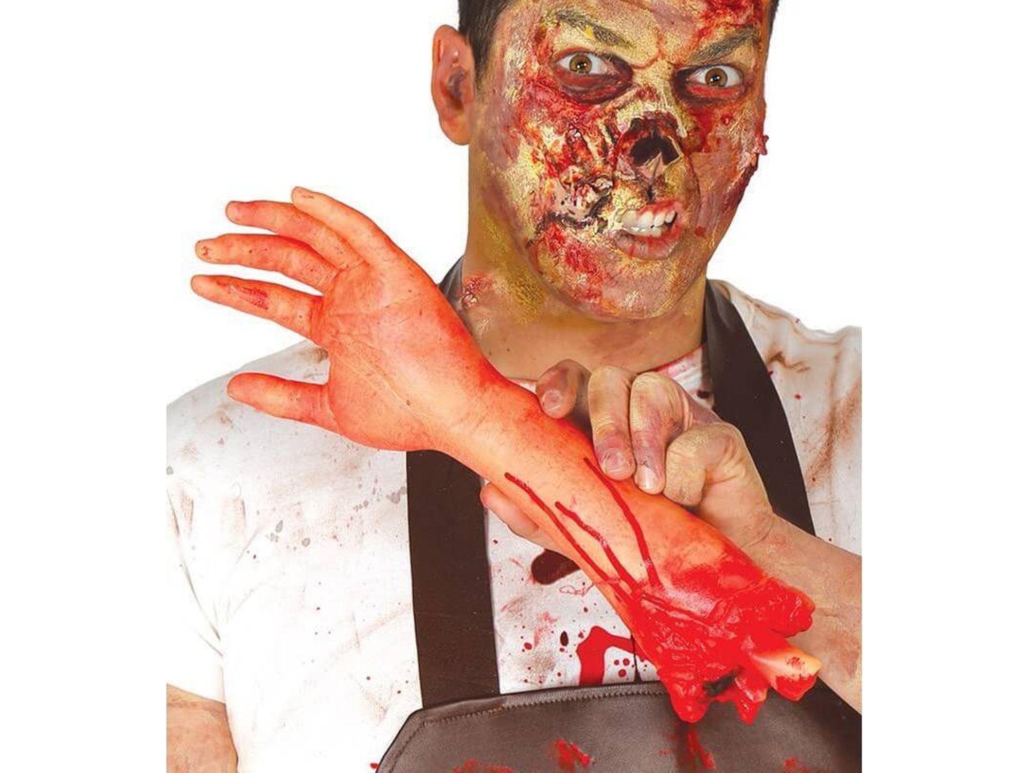 Decoraciones de Halloween DISFRAZZES Antebrazo y Mano con Sangre (32 cm)