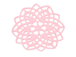 Mantel rosa, almohadilla aislante térmica para tazas y platos RNEMITERY