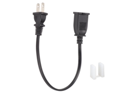 Cable De Extensión Nema 1-15p Macho A 1-15r Hembra, 18 Awg, 0,98 Pies, De Alta Resistencia.