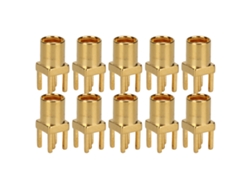 10 Piezas Conector Mmcx Ke Hembra 4 Pines De Soldadura Para Pcb Reparación Cable Auriculares Piezas De Actualización
