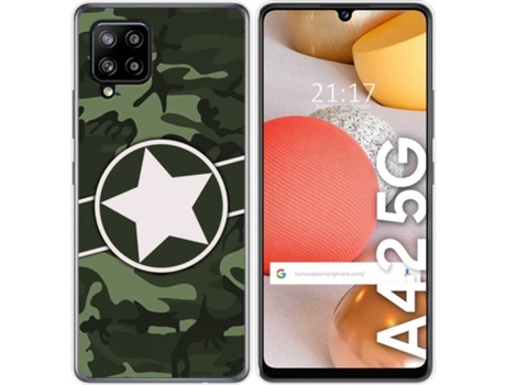 Carcasa Samsung Galaxy A42 5G TUMUNDOSMARTPHONE Camuflaje 01 Multicolor
