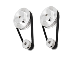 Kit poleas distribución GT2 aluminio 20-60 dientes. 2 juegos 20V.