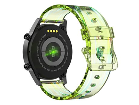 Correa TPU + PU 22mm para Suunto 9 Peak/Samsung Galaxy Watch3 45mm - verde transparente