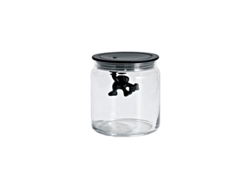 Tarro con Tapa HermÃ©tica Negro 700Ml - Gianni A Little Man Holding On Tight A DI ALESSI