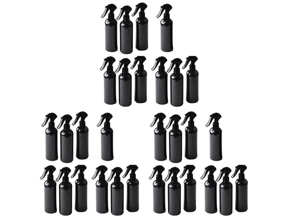 2026-30pcs Botellas De Plástico 300ml Con Atomizador Multifuncional Para Aceites Esenciales Perfumes Negro