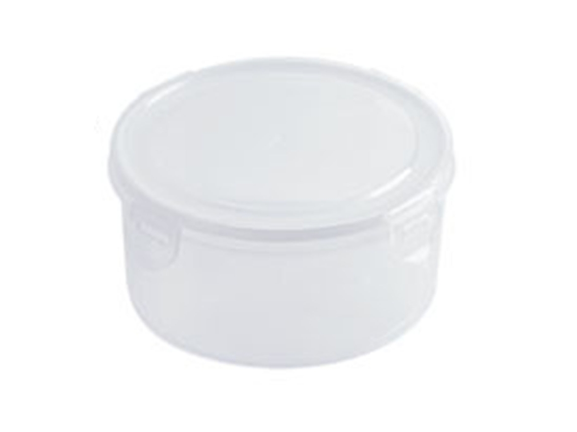 2 Cajas Redondas Transparentes Para Refrigerador Con Tapa Hermética Para Alimentos