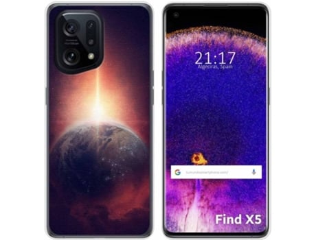Carcasa para Oppo Find X5 5G TUMUNDOSMARTPHONE Dibujos Tierra Multicolor