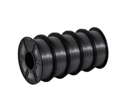 Filamento PLA para impresora 3D, acabado seda, 5 kg, negro seda, OEM