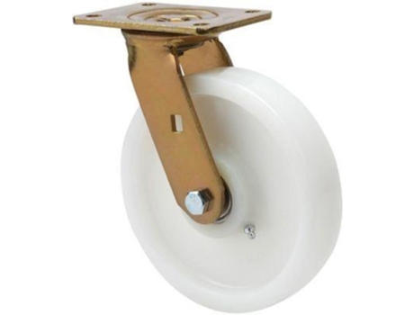 Rueda giratora placa 10sl150-ftb nylon blanco extrafuerte eje bolas ALEX