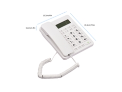 Teléfono Fijo Cableado Con Botones Grandes Para Ancianos Con Pantalla Lcd Hogar Oficina Hotel