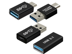 Adaptador AVIZAR PACKOTGUSBC (USB C - USB - Negro)