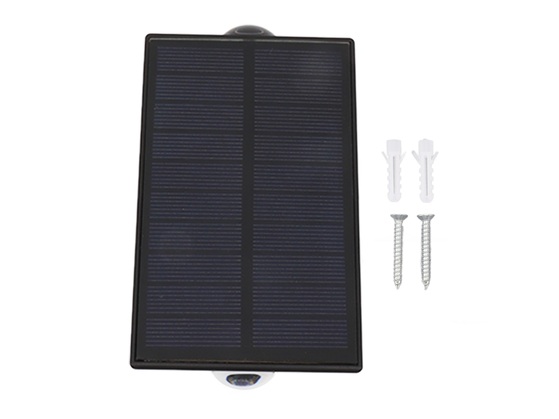 Rebe-lámpara Solar De Pared Exterior Con Panel De Silicio Monocristalino Led Para Jardín Y Patio
