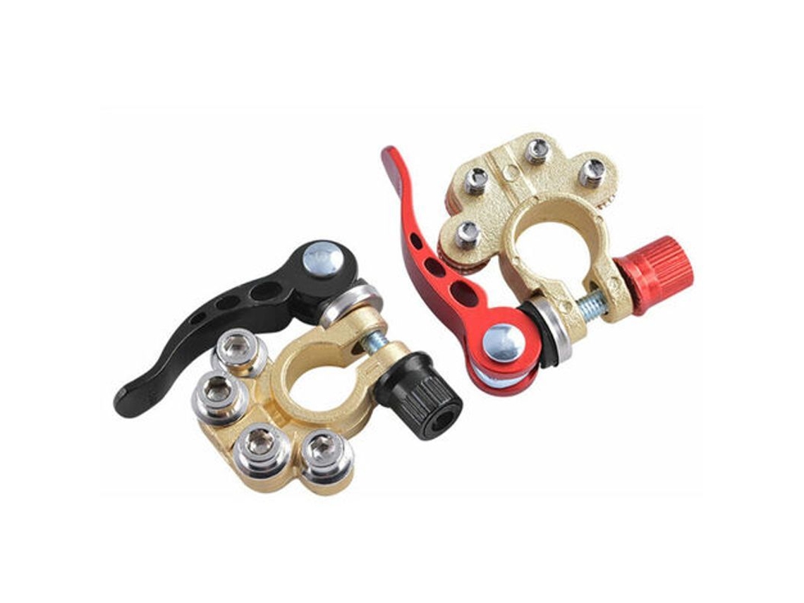 Conectores De Terminales De Batería De Coche Con Liberación Rápida Positivo/negativo Con Llave Hexagonal (2 Piezas)