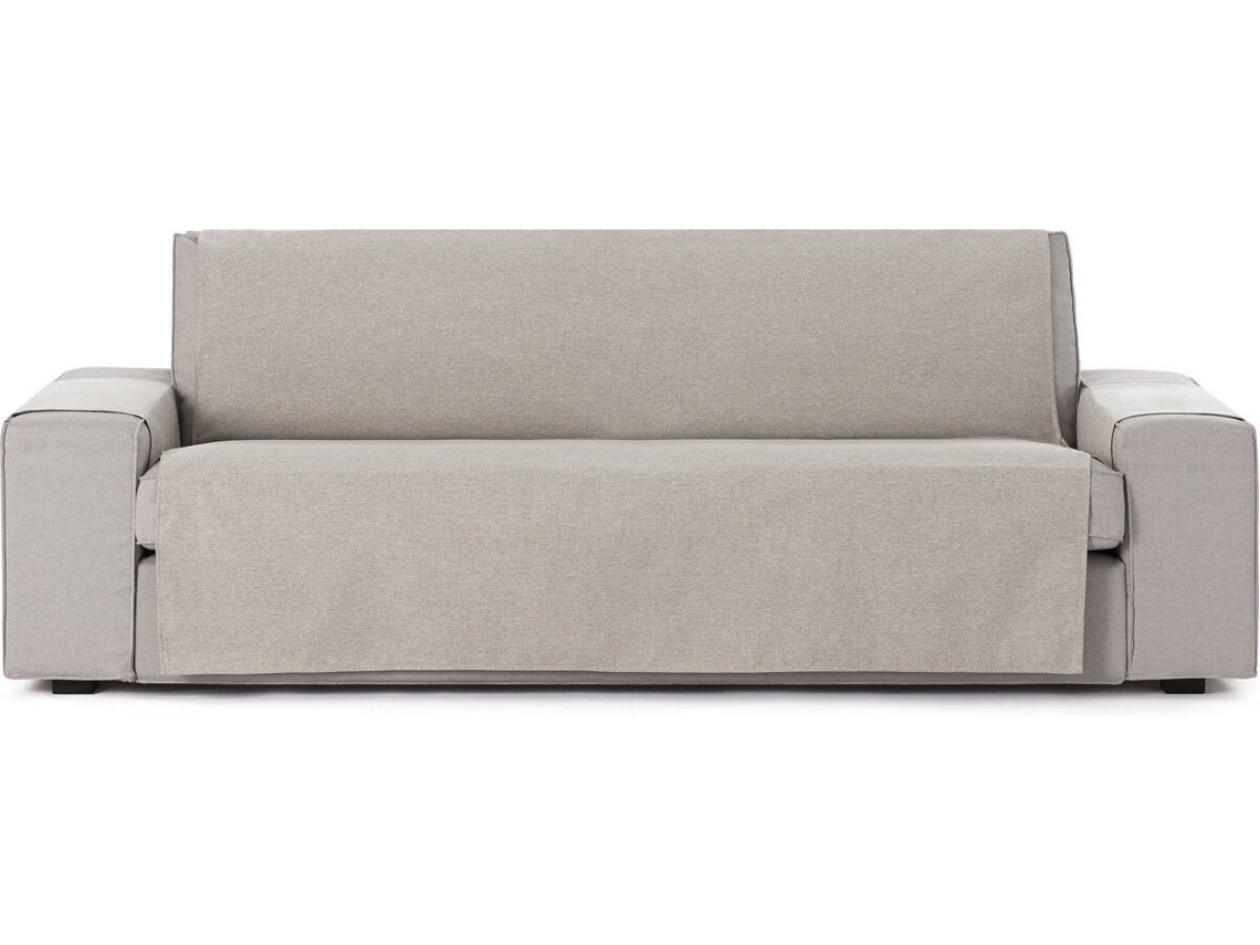 Funda de Sofá 4 Plazas EYSA Prática Premium Valeria Tejido Elástico (190 x 80 x 220 cm - Poliéster y Algodón - Lino)