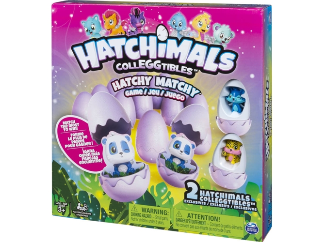 Juego de Cartas HATCHIMALS Hatchy Matchy Correspondientes