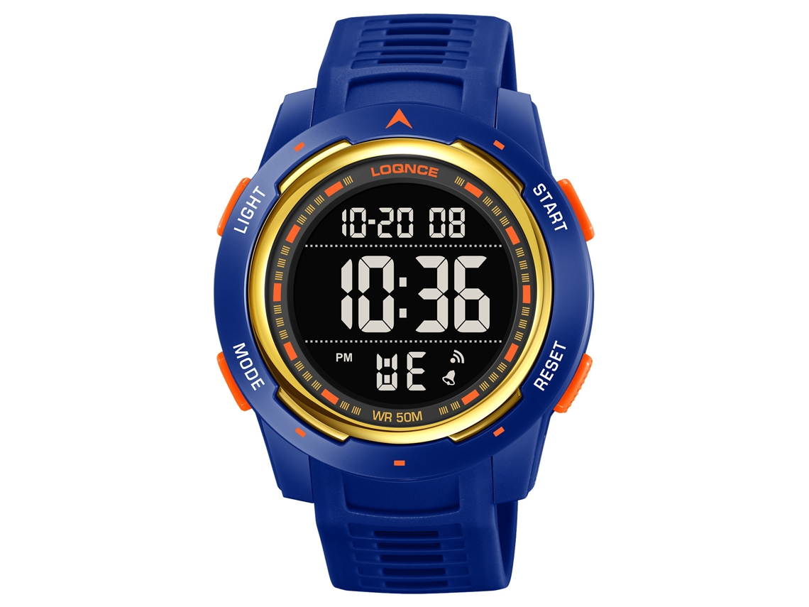 Reloj Deportivo Elegante De Pantalla Única (azul Oscuro), Reloj De Pulsera Electrónico Luminoso Para Uso En Exteriores.