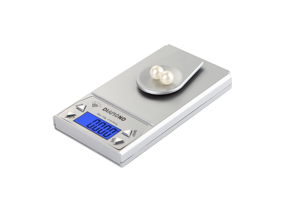 Báscula Joyera 10g/0,001g Pantalla Retroiluminada, Precisa Para Polvos, Usa Dos Pilas Aaa.