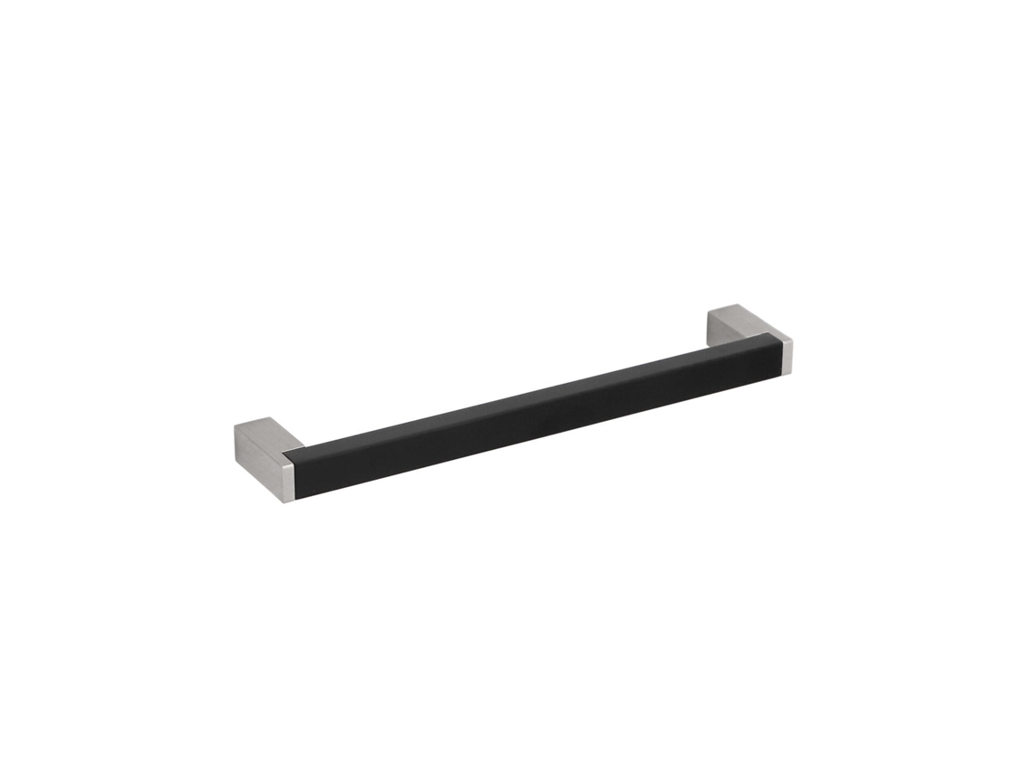 Tirador para muebles de aluminio y zamac con distancia entre centros de 160 mm y acabado níquel satinado - Juego de 6 - HARDWAREXCHANGE