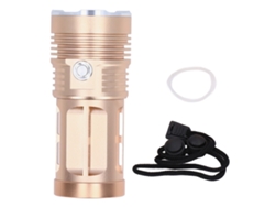 2026-linterna Led 8000lm Con Función Protectora, Barril De Aleación De Aluminio, Zoom Portátil Para Camping Y Exteriores