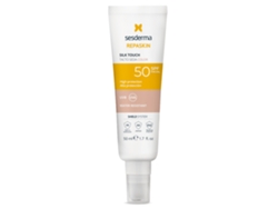Protector Solar Facial SESDERMA Repaskin SPF50 Toque Seda com Cor (50 ml)