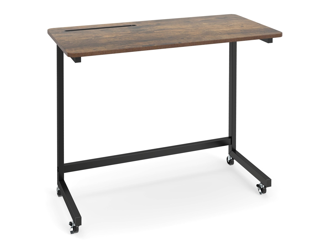 Mesa auxiliar móvil en forma de C de NORTHIX para portátiles con espacio de almacenamiento.