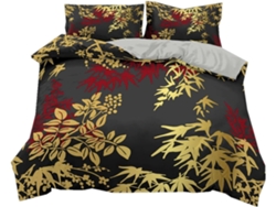 Funda nórdica moderna de microfibra con funda de almohada, 135 x 200 cm, 135 x 200 cm