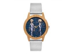 Reloj De Pulsera De Cuarzo Unisex De Alta Calidad Para Hombre Y Mujer, Color Plata.