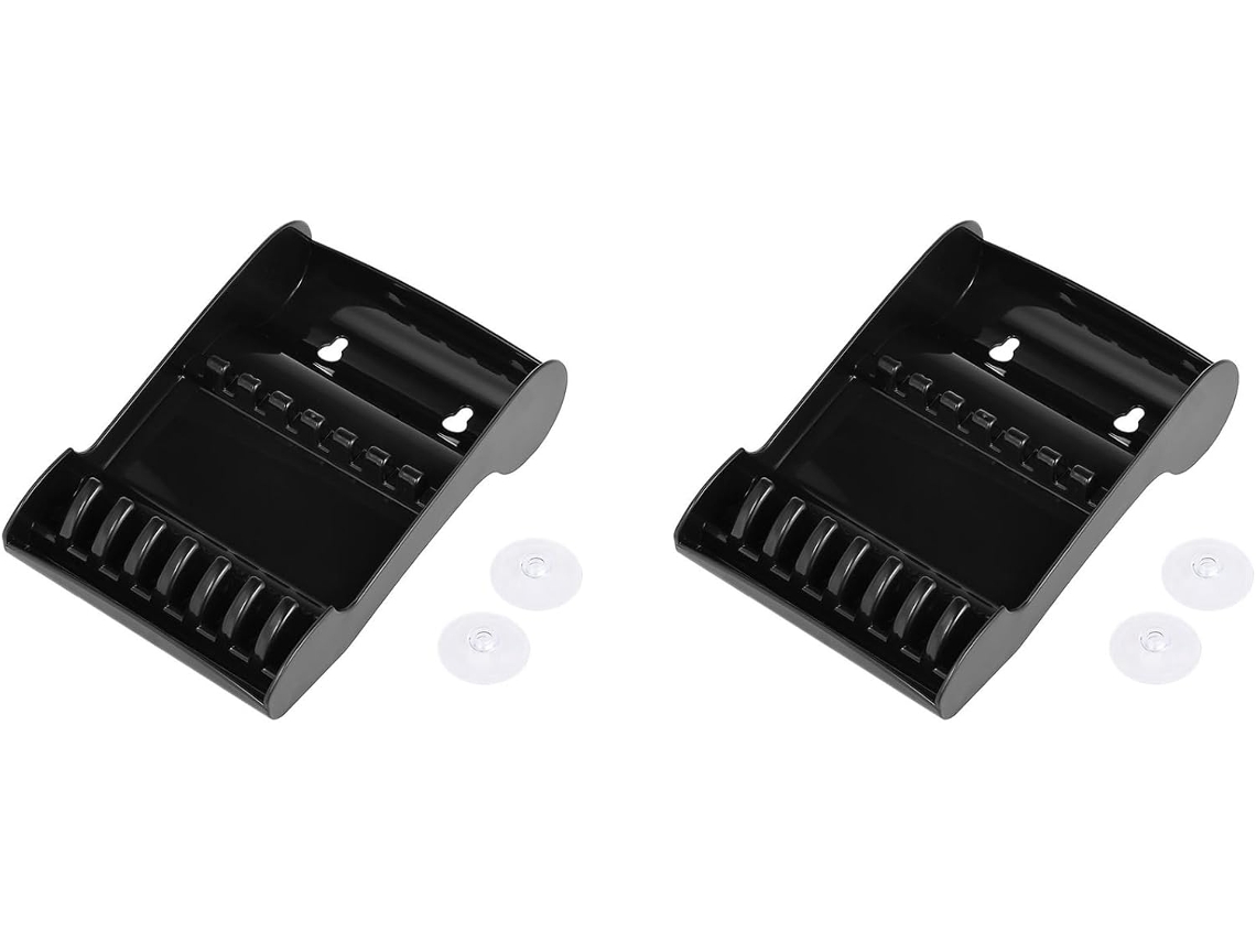 2x Soporte Para Tijeras De Salón, Estuche Para Guardar El Cabello, Organizador De 6 Bandejas De Almacenamiento.