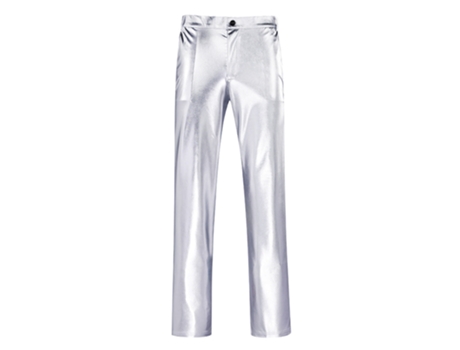 Pantalones de Hombre ALLTHEMEN Slim Fit Hot Plateado (33)
