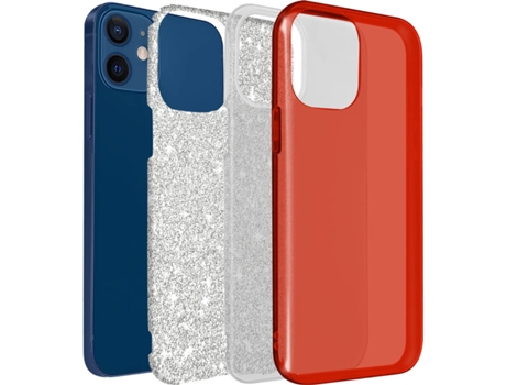 Funda iPhone 12 Mini AVIZAR Brillante Rojo