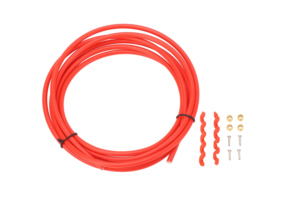 Kit De Mangueras De Freno Hidráulico Para Bicicleta Con Inserto De Conexión De Alta Resistencia Para Aceite Mineral Y Dot Rojo.