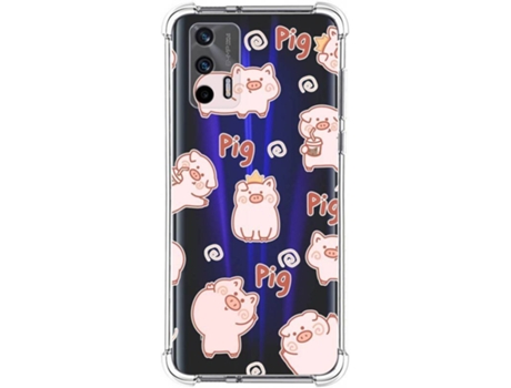 Carcasa Realme GT 5G TUMUNDOSMARTPHONE Cerdos Multicolor