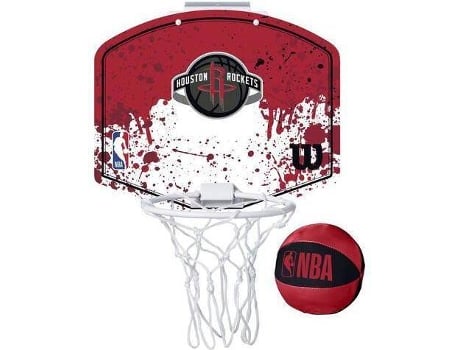 Canasta de Baloncesto WILSON Mini NBA Houston Rockets Rojo (Única)