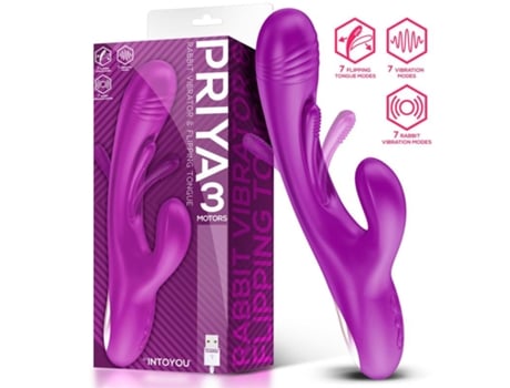 Vibrador Con Lengua Con Movimiento Flipping INTOYOU