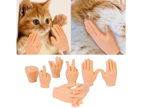 Pequeños dedos manos juguetes novedosos, fiesta de niños adultos mano pequeña dedo Fidget juguetes de dedo mano marionetas de dedo de palma (mano J...
